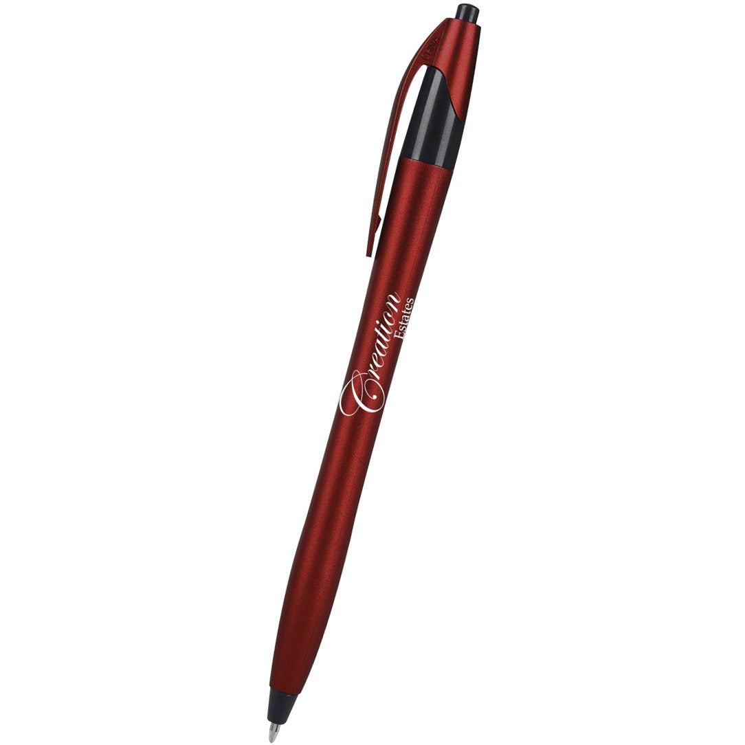Metallic Burgundy / Black Metallic Dart Pen 2