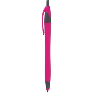 Fuchsia / Gray Dart Pen with Stylus