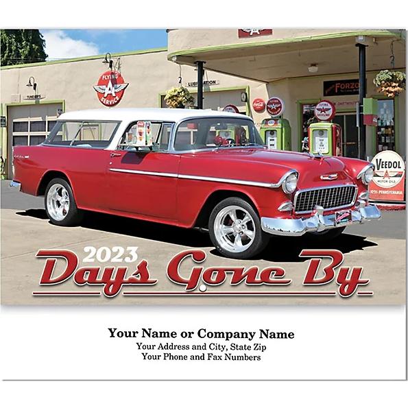 Printed Days-Gone-By Stapled Wall Calendars - Promotional Pens Singapore - Gifts VV Your design ink imprinted 客製 - Promotional Pens Singapore - Gifts VV See Item Days-Gone-By Stapled Wall Calendar