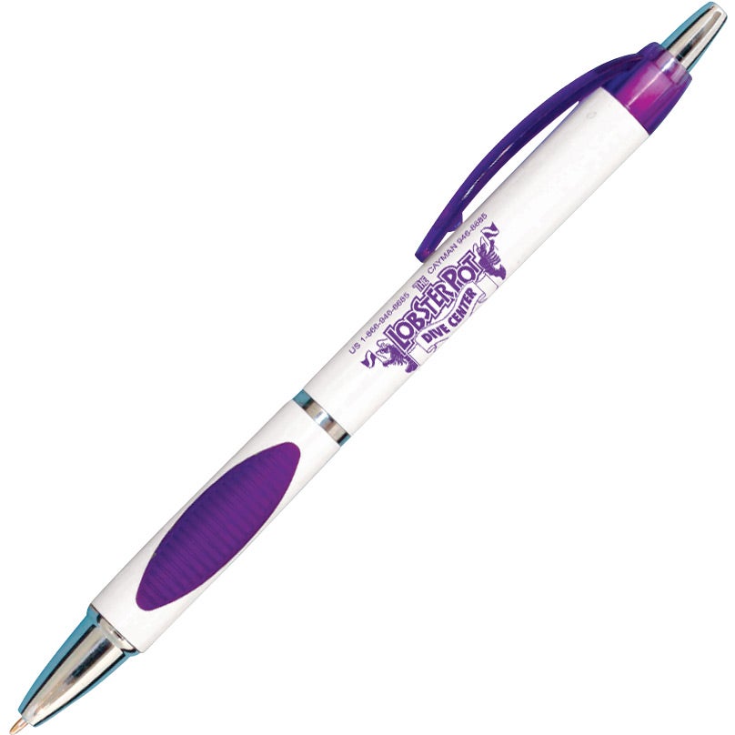 Printed Denya Pens - Promotional Pens Singapore - Gifts VV Free Shipping 客製 - Promotional Pens Singapore - Gifts VV White / Purple Denya Pen