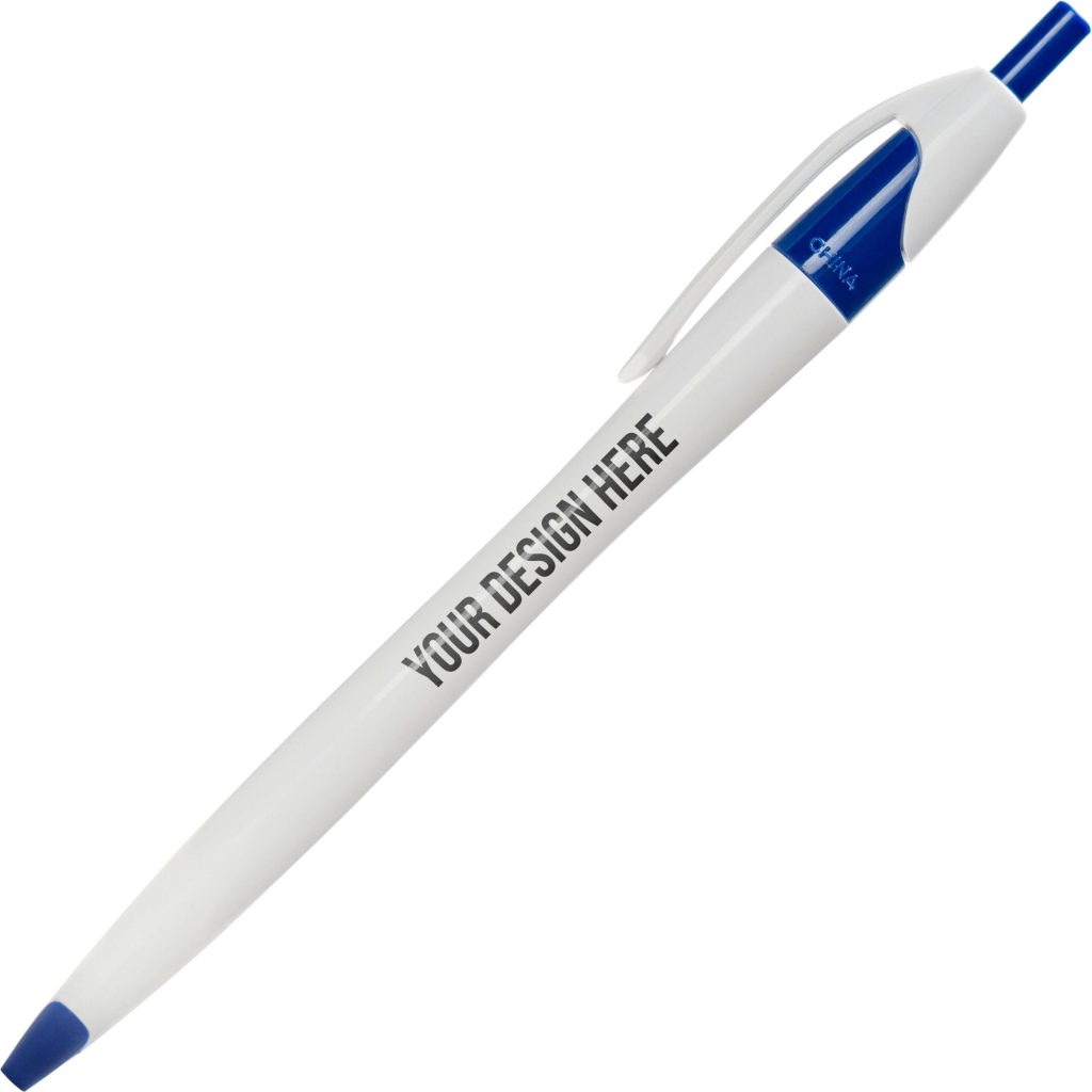 White / Blue Derby Pen