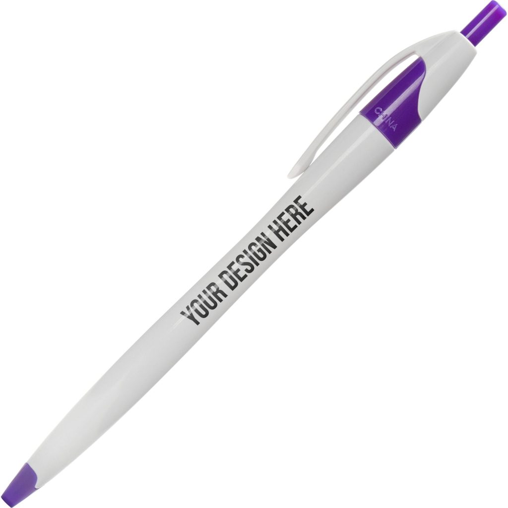 White / Purple Derby Pen