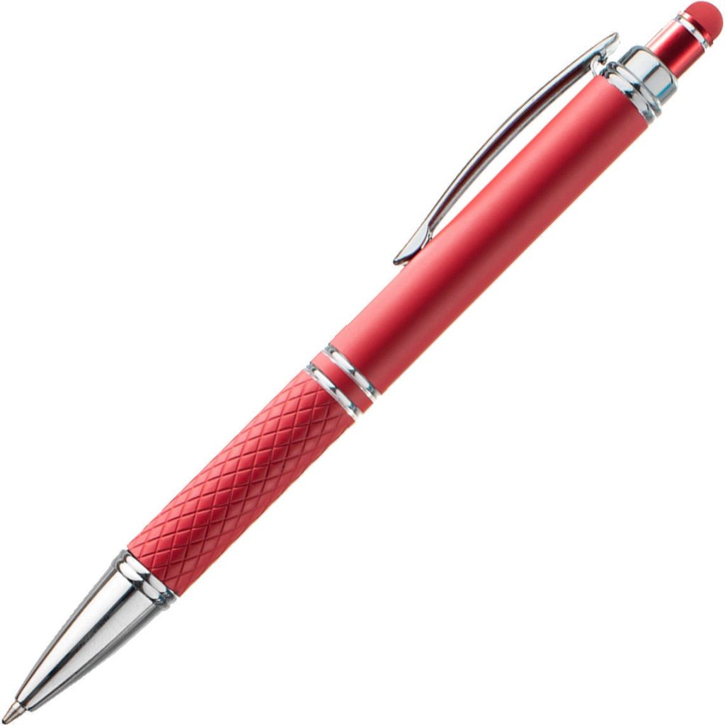 Logo Devin Satin Touch Stylus Pens - Promotional Pens Singapore - Gifts VV Free Shipping 客製 - Promotional Pens Singapore - Gifts VV Red Devin Satin Touch Stylus Pen