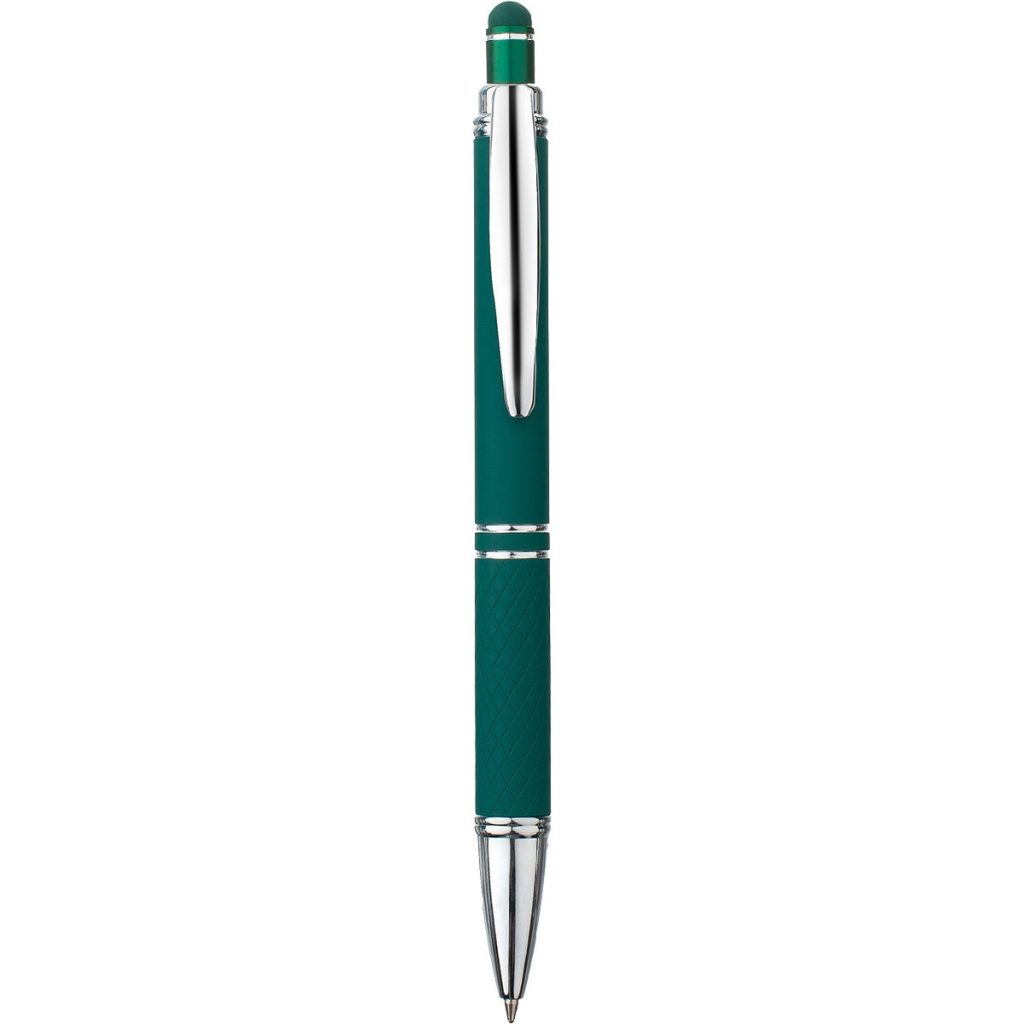 Logo Devin Satin Touch Stylus Pens - Promotional Pens Singapore - Gifts VV Free Shipping 客製 - Promotional Pens Singapore - Gifts VV Dark Green Devin Satin Touch Stylus Pen