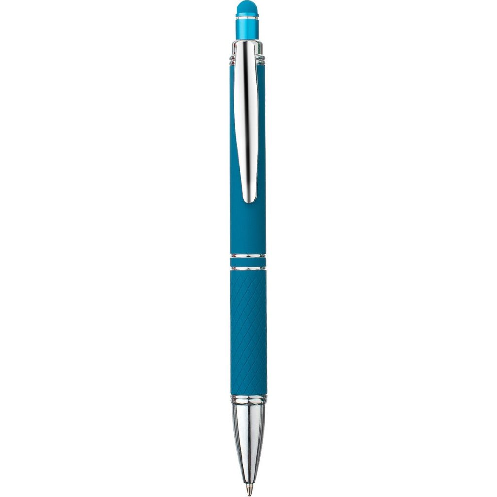 Logo Devin Satin Touch Stylus Pens - Promotional Pens Singapore - Gifts VV Free Shipping 客製 - Promotional Pens Singapore - Gifts VV Light Blue Devin Satin Touch Stylus Pen