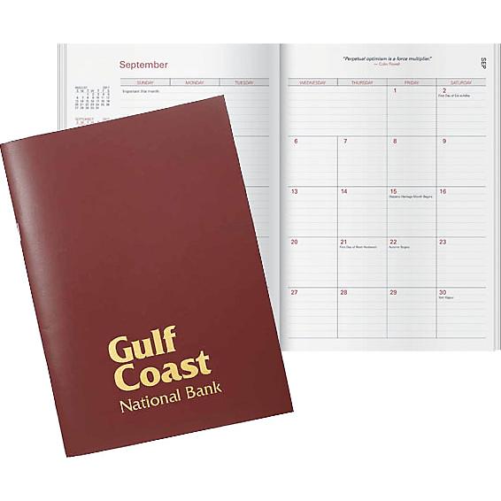 Printed Docket Date-Rite Deluxe Monthly Planners - Promotional Pens Singapore - Gifts VV Available in 5 exciting item colors 客製 - Promotional Pens Singapore - Gifts VV Maroon Docket Date-Rite Deluxe Monthly Planner