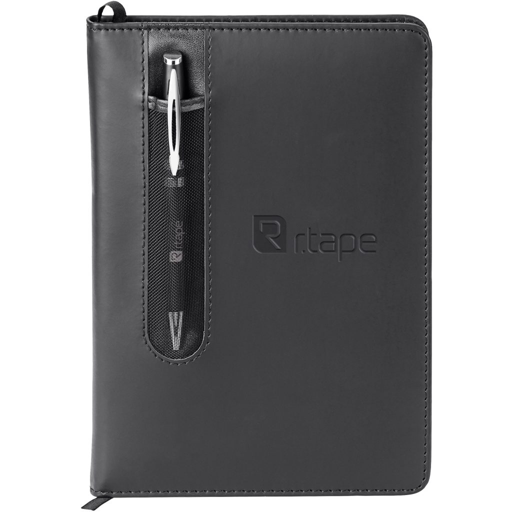 Marketing Donald Journals with Twist Action Ballpoint Pen - Promotional Pens Singapore - Gifts VV Available in 5 exciting item colors 客製 - Promotional Pens Singapore - Gifts VV Black Donald Journal with Twist Action Ballpoint Pen