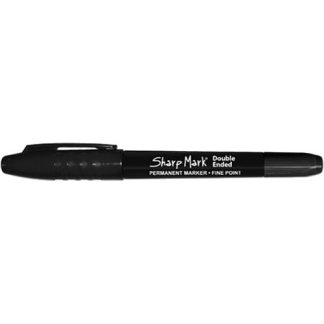 Black Double Ended Sharp Mark Permanent Marker