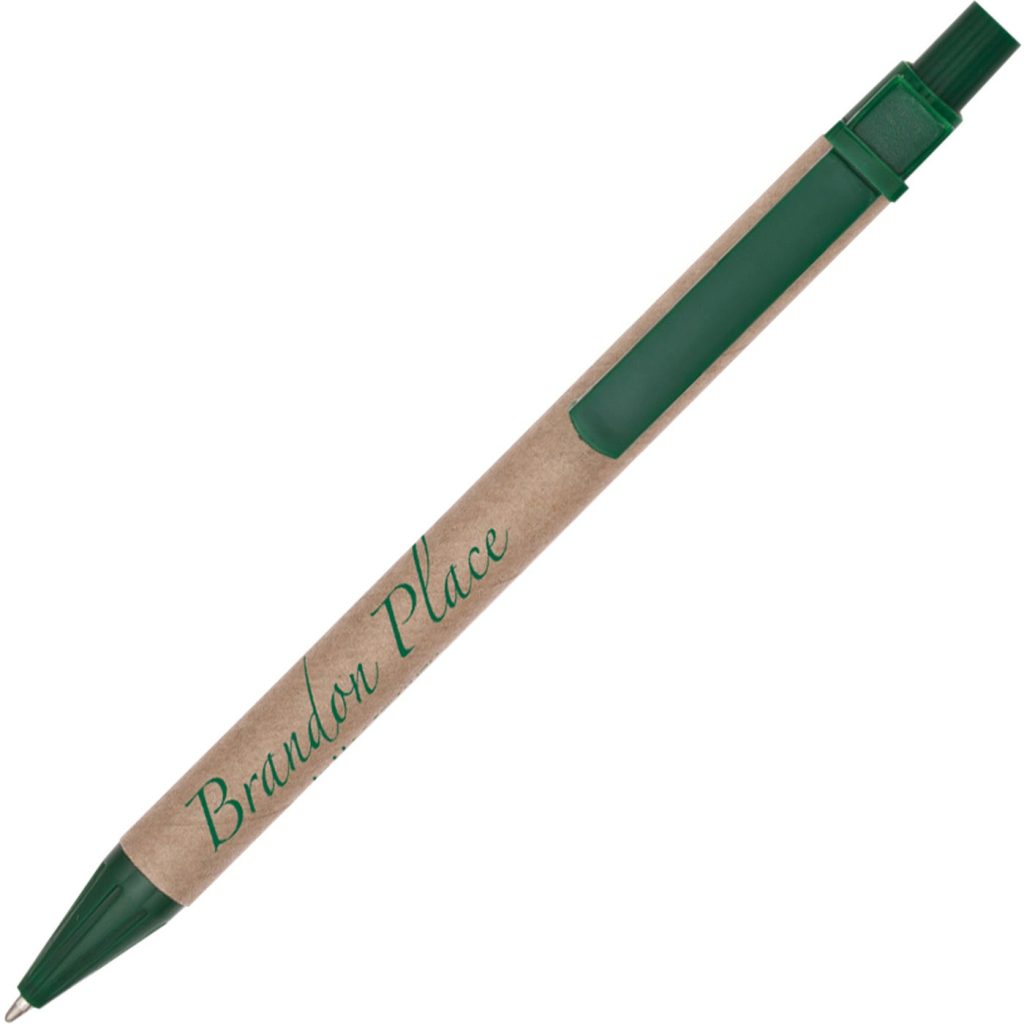Marketing Eco Friendly Earth Pens - Promotional Pens Singapore - Gifts VV Free Shipping 客製 - Promotional Pens Singapore - Gifts VV Tan / Green Eco Friendly Earth Pen