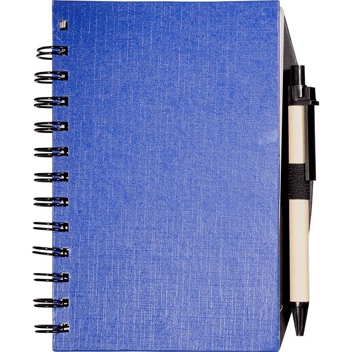 Promo Eco Easy Notebook and Pen Combos - Promotional Pens Singapore - Gifts VV Available in 3 amazing item colors 客製 - Promotional Pens Singapore - Gifts VV Blue Eco Easy Notebook and Pen Combo