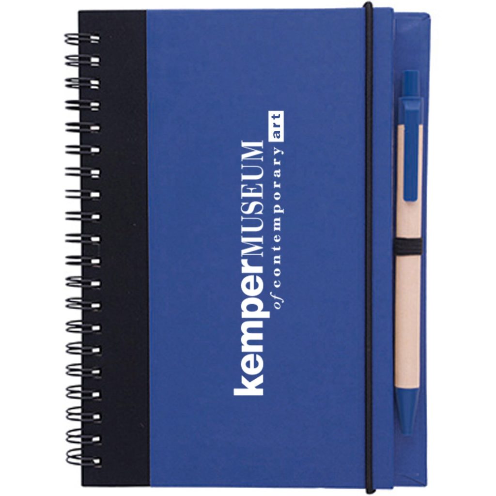 Promotional Eco Journal and Pens - Promotional Pens Singapore - Gifts VV Available in 5 exciting item colors 客製 - Promotional Pens Singapore - Gifts VV Blue / Black Eco Journal and Pen