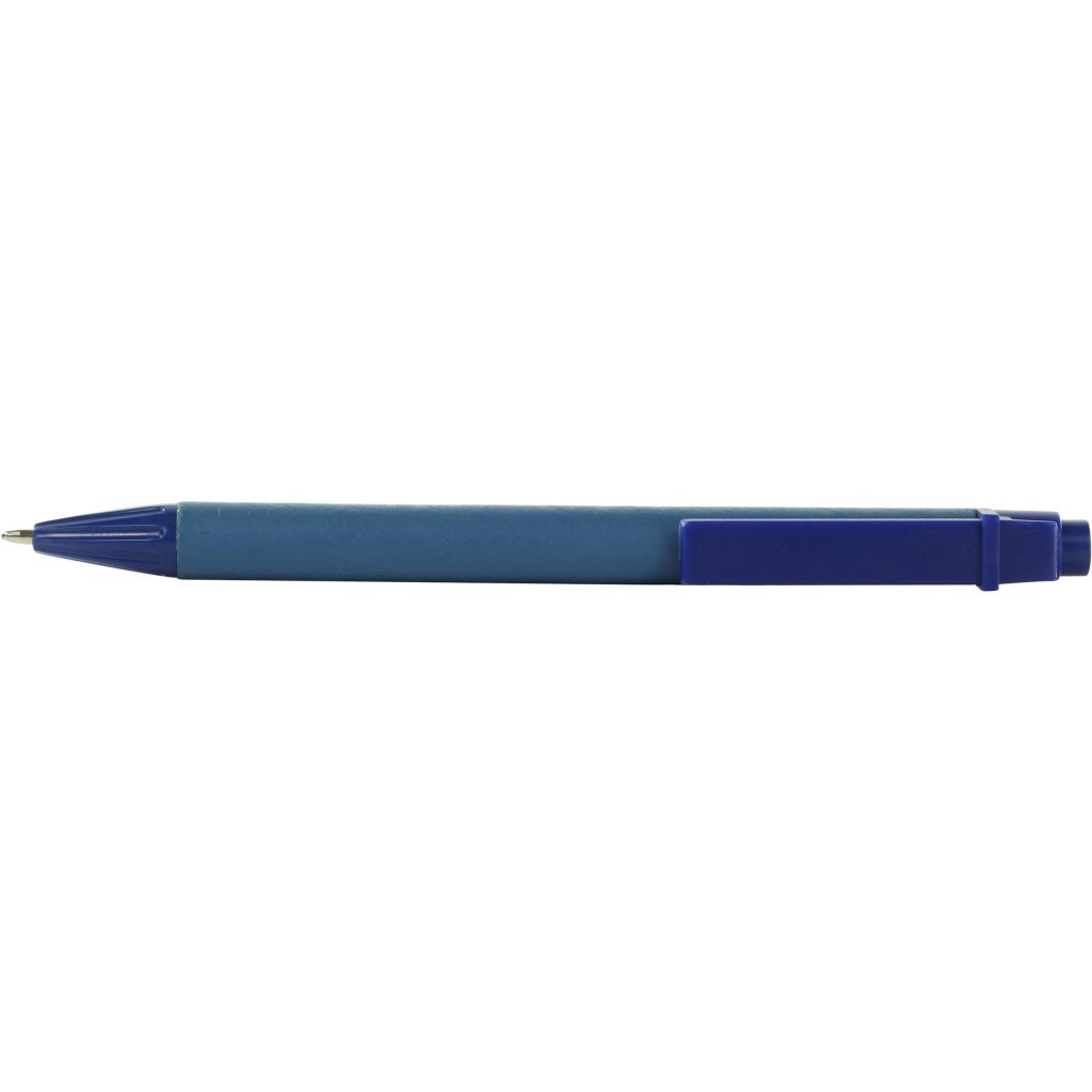 Blue Eco Paper Barrel Pen
