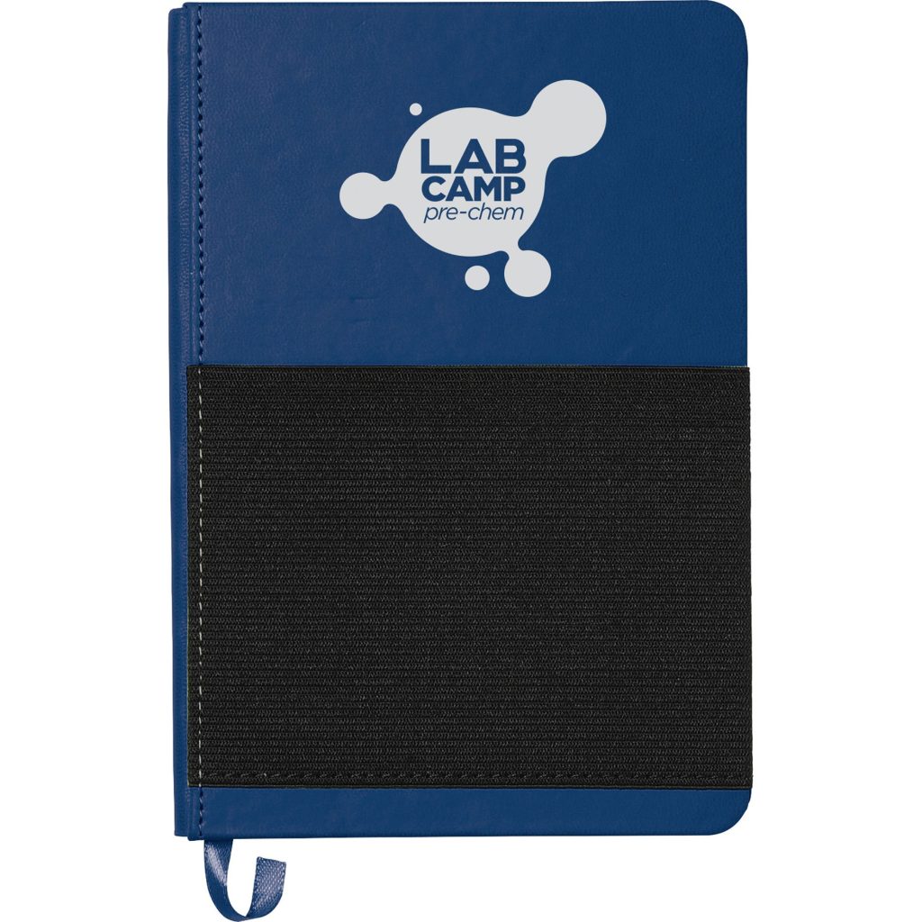 Custom Elastic Phone Pocket Notebooks - Promotional Pens Singapore - Gifts VV Available in 5 amazing item colors 客製 - Promotional Pens Singapore - Gifts VV Blue / Black Elastic Phone Pocket Notebook