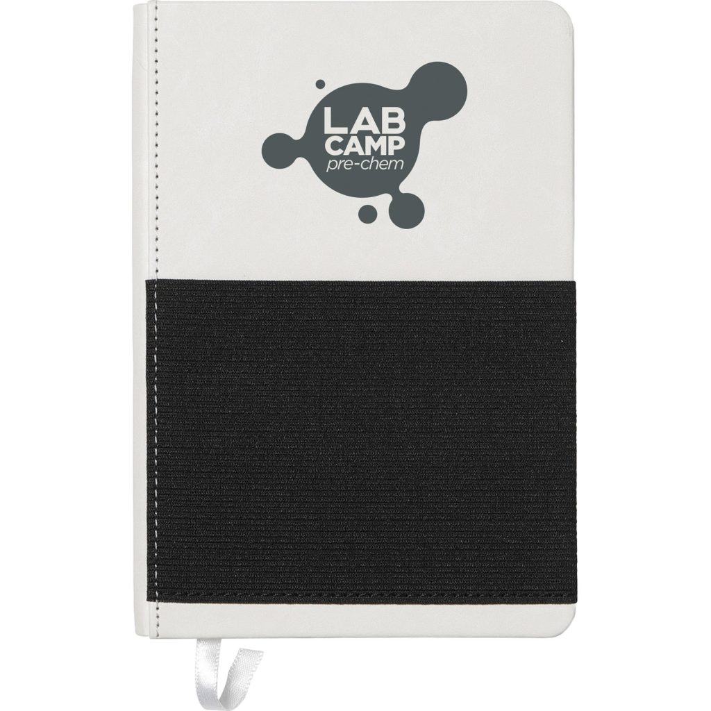Custom Elastic Phone Pocket Notebooks - Promotional Pens Singapore - Gifts VV Available in 5 amazing item colors 客製 - Promotional Pens Singapore - Gifts VV White / Black Elastic Phone Pocket Notebook