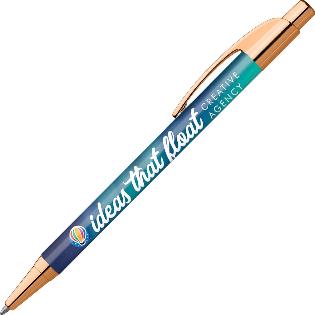 Advertising Elite Slim Premium Metallic Pens - Promotional Pens Singapore - Gifts VV Free Shipping and Setup 客製 - Promotional Pens Singapore - Gifts VV Metallic Rose Gold Elite Slim Premium Metallic Pen