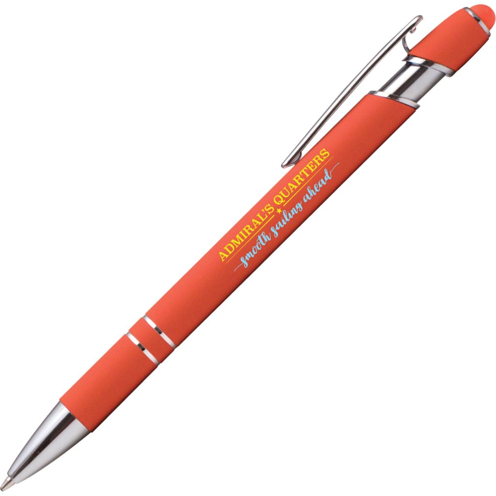 Orange Ellipse Softy Brights Stylus Pen