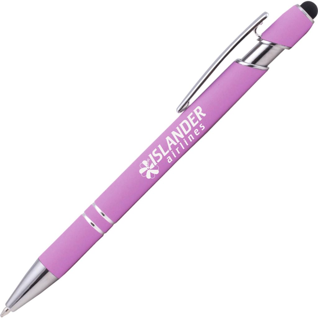Giveaway Ellipse Softy Pastels with Stylus Pen - Promotional Pens Singapore - Gifts VV Free Shipping and Setup 客製 - Promotional Pens Singapore - Gifts VV Lilac Ellipse Softy Pastels with Stylus Pen