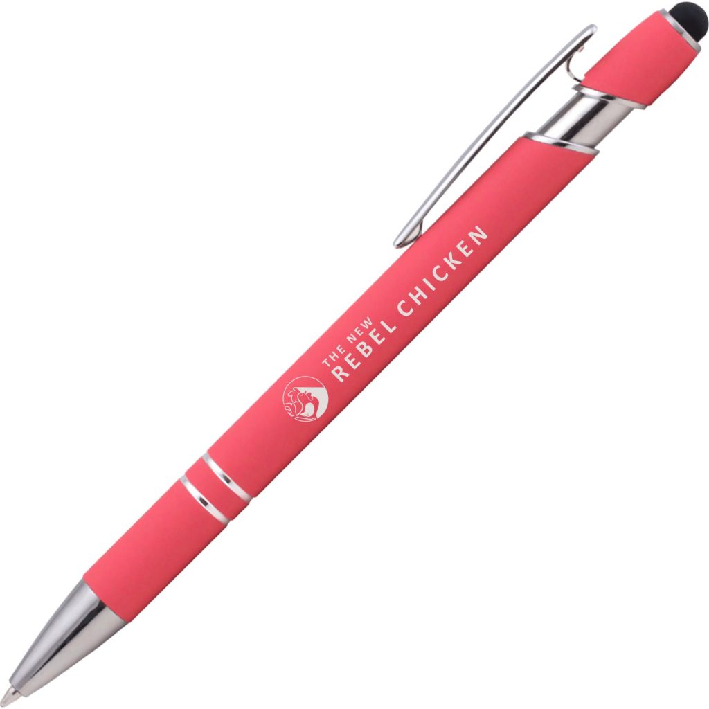 Giveaway Ellipse Softy Pastels with Stylus Pen - Promotional Pens Singapore - Gifts VV Free Shipping and Setup 客製 - Promotional Pens Singapore - Gifts VV Pink Ellipse Softy Pastels with Stylus Pen