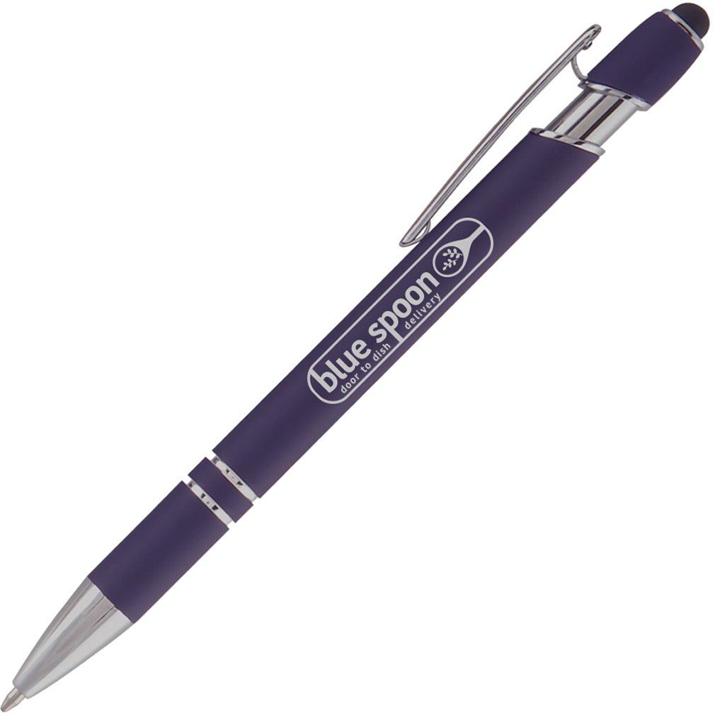 Dark Purple Ellipse Softy Pen with Stylus