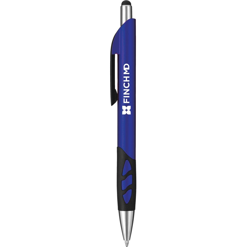 Marketing Emma Ballpoint Stylus Pens - Promotional Pens Singapore - Gifts VV Available in 2 exciting item colors 客製 - Promotional Pens Singapore - Gifts VV Royal Blue / Black Emma Ballpoint Stylus Pen