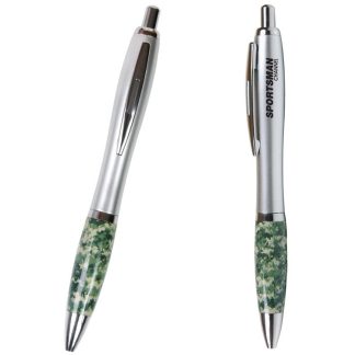 Silver / Camouflage Military Theme Emissary Click Pen
