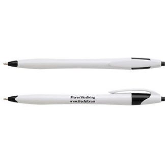 White / Black Ergo Classic Click Pen