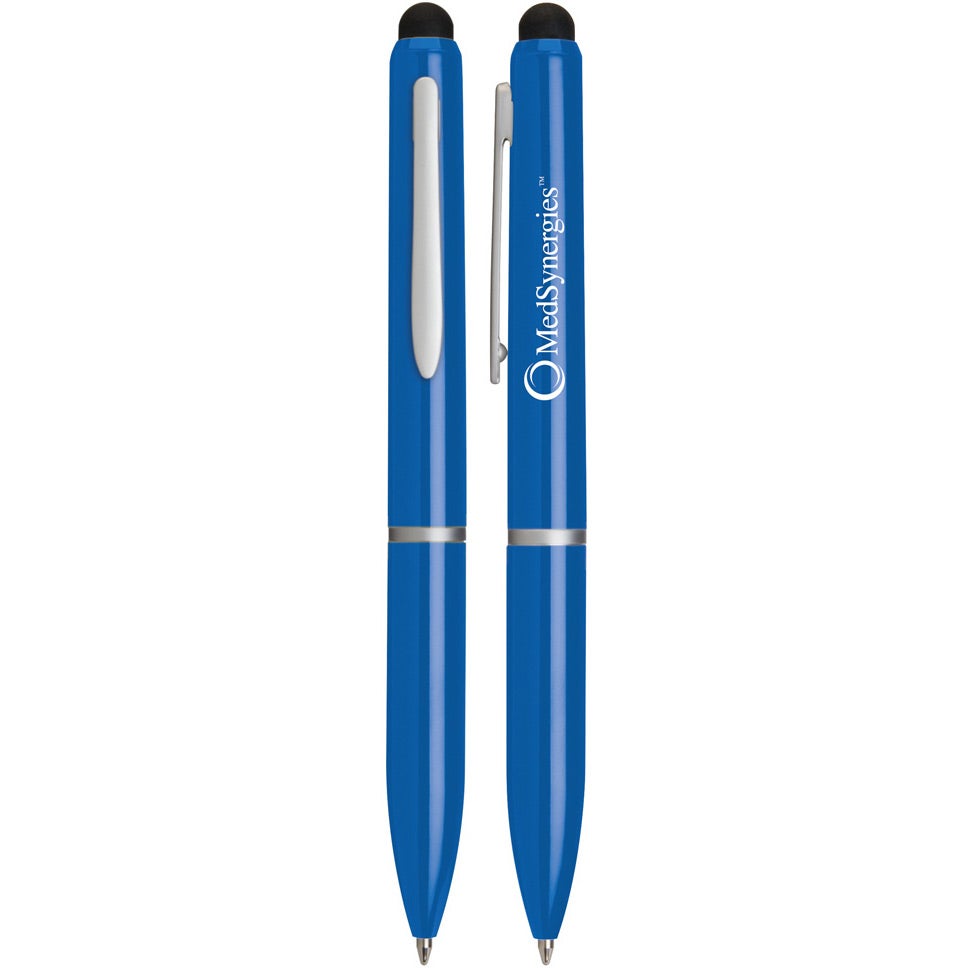 Custom Everyday Stylus and Ballpoint Combos - Promotional Pens Singapore - Gifts VV Available in 7 awesome item colors 客製 - Promotional Pens Singapore - Gifts VV Blue Everyday Stylus and Ballpoint Combo