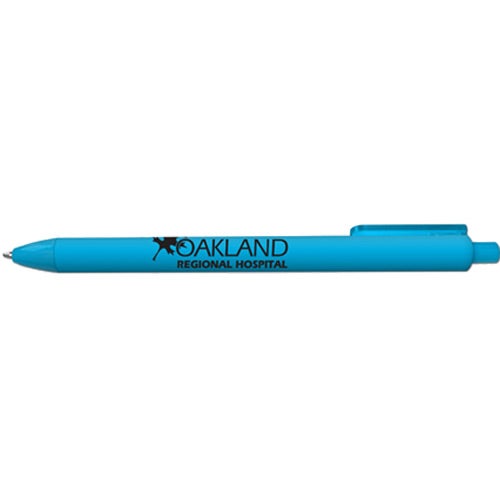 Printed Flex Soft Touch Rubberized Ball Point Pens - Promotional Pens Singapore - Gifts VV Available in 9 exciting item colors 客製 - Promotional Pens Singapore - Gifts VV Light Blue Flex Soft Touch Rubberized Ball Point Pen
