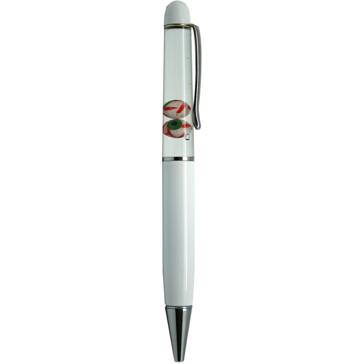 White Floating Eyeballs Pen