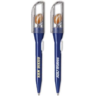 Blue / Clear Football Sports Pen