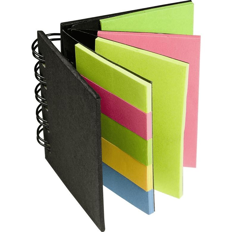 Promotional Four Chapters of Stickie Notes - Promotional Pens Singapore - Gifts VV Available in 4 exciting item colors 客製 - Promotional Pens Singapore - Gifts VV Black Four Chapters of Stickie Notes