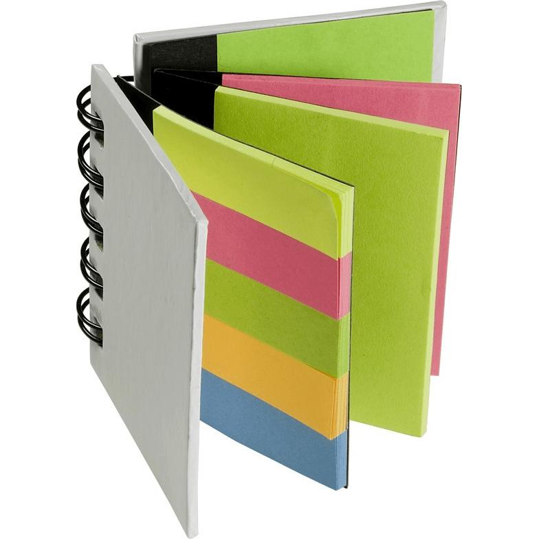 Promotional Four Chapters of Stickie Notes - Promotional Pens Singapore - Gifts VV Available in 4 exciting item colors 客製 - Promotional Pens Singapore - Gifts VV White Four Chapters of Stickie Notes