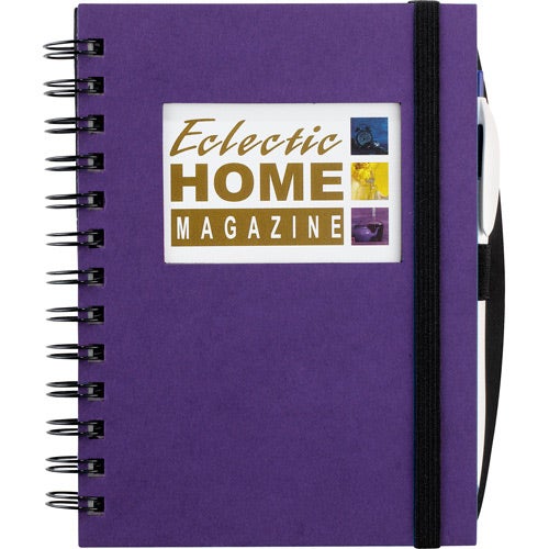 Imprinted Frame Rectangle Hardcover Journal Books - Promotional Pens Singapore - Gifts VV Available in 8 amazing item colors 客製 - Promotional Pens Singapore - Gifts VV Purple Frame Rectangle Hardcover Journal Book