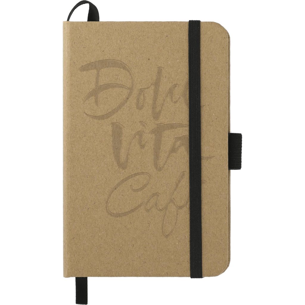 Logo FSC Mix Pocket Bound JournalBooks - Promotional Pens Singapore - Gifts VV Free decoration debossed 客製 - Promotional Pens Singapore - Gifts VV Natural FSC Mix Pocket Bound JournalBook