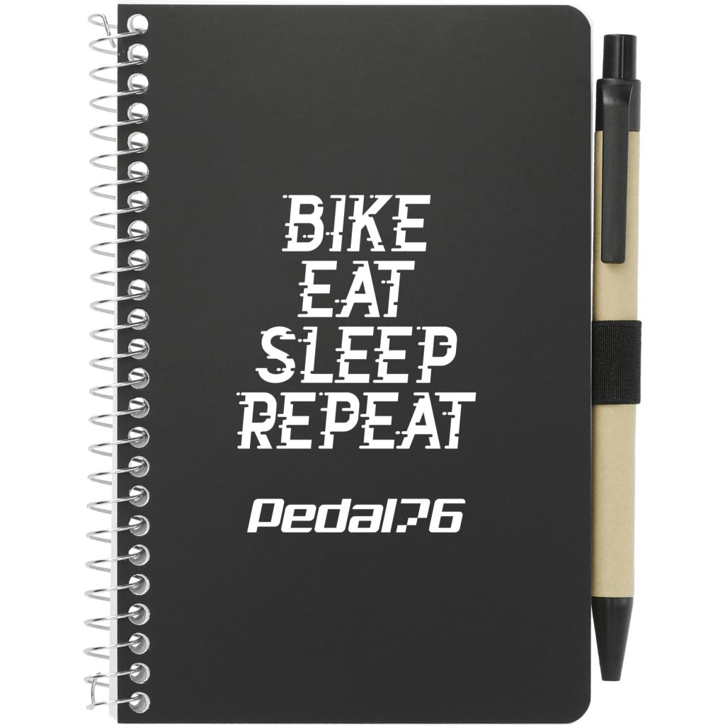 Logo Fsc Mix Pocket Spiral Notebooks With Pen - Promotional Pens Singapore - Gifts VV Available in 3 exciting item colors 客製 - Promotional Pens Singapore - Gifts VV Black Fsc Mix Pocket Spiral Notebook With Pen