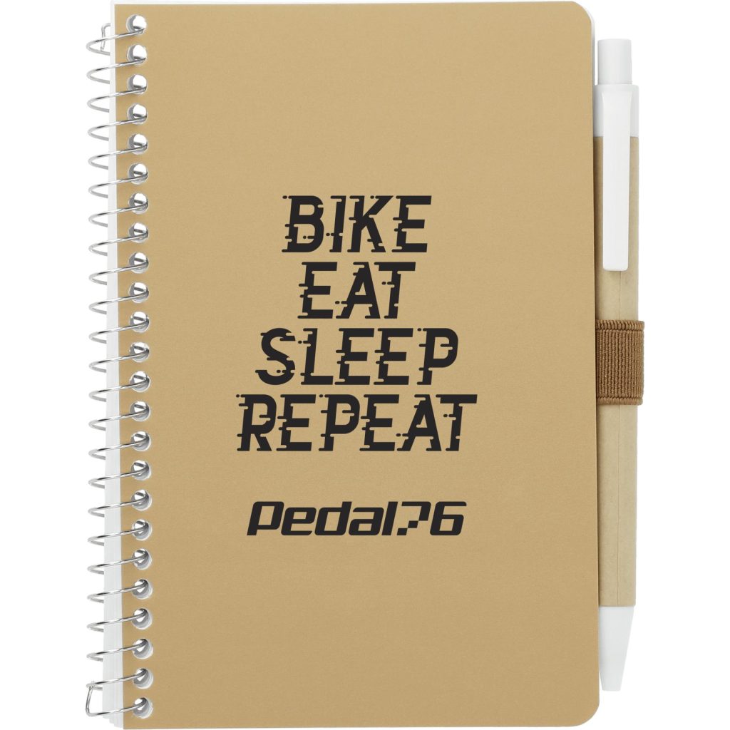 Logo Fsc Mix Pocket Spiral Notebooks With Pen - Promotional Pens Singapore - Gifts VV Available in 3 exciting item colors 客製 - Promotional Pens Singapore - Gifts VV Natural Fsc Mix Pocket Spiral Notebook With Pen