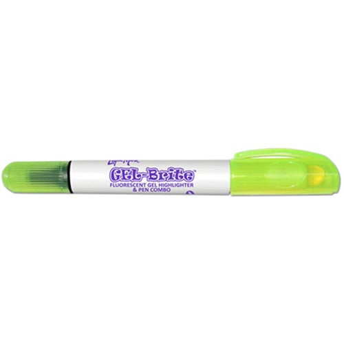 Advertising Gel Brite Highlighter and Pen Combos - Promotional Pens Singapore - Gifts VV Available in 4 exciting item colors 客製 - Promotional Pens Singapore - Gifts VV White / Fluorescent Yellow Gel Brite Highlighter and Pen Combo