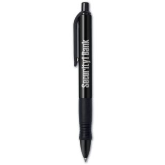 Solid Black with Black Trim Retractable Pen