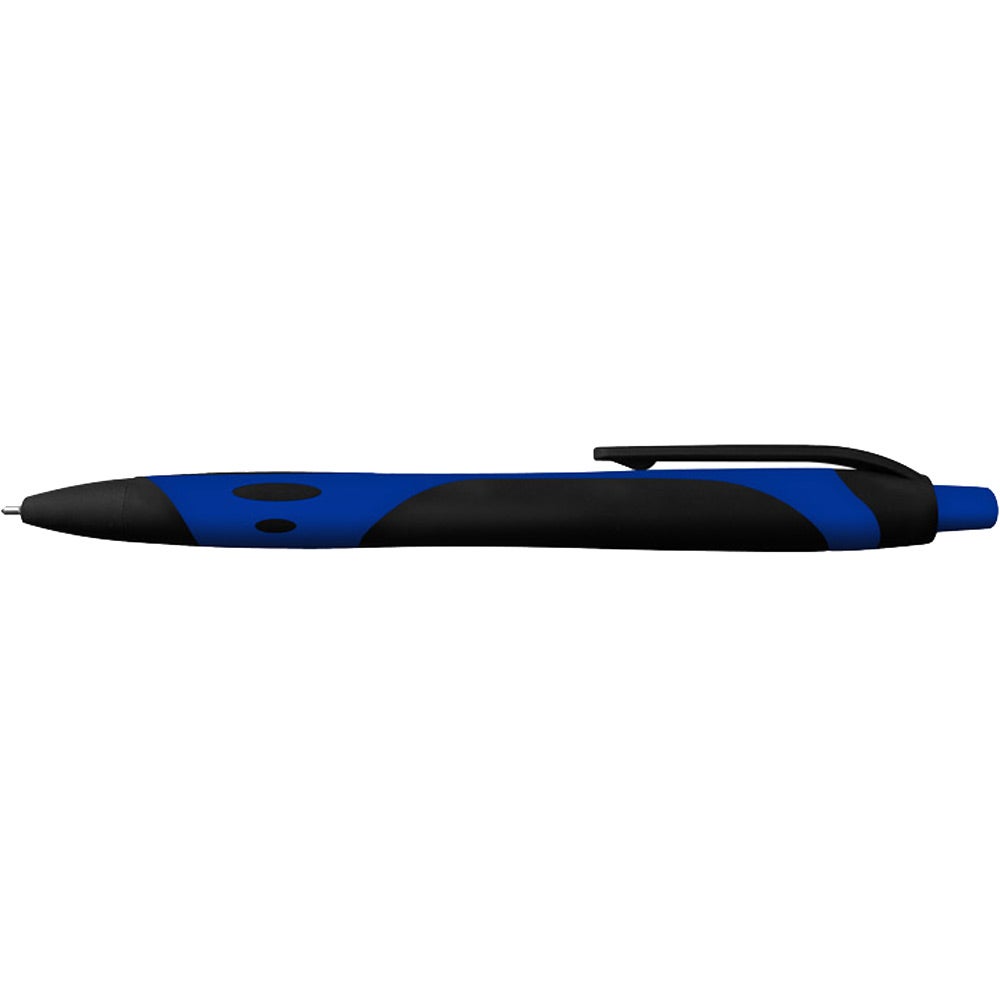 Blue / Black Gel Sport Soft Touch Rubberized Hybrid Ink Gel Pen