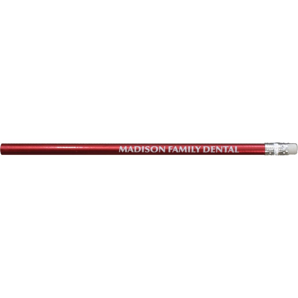 Customised Glisten Pencils - Promotional Pens Singapore - Gifts VV Free Setup 客製 - Promotional Pens Singapore - Gifts VV Red Glisten Pencil