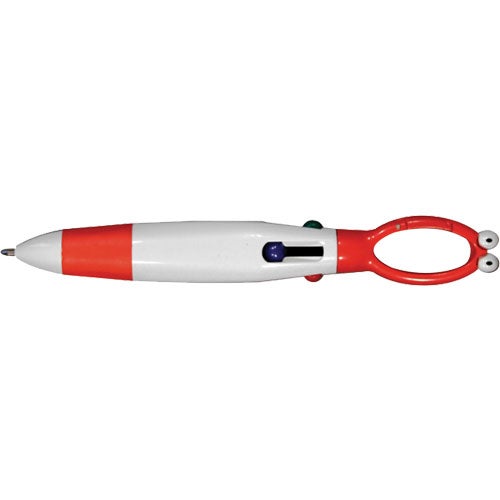 Giveaway Googly Eyed 4 Color Pens - Promotional Pens Singapore - Gifts VV Available in 5 awesome item colors 客製 - Promotional Pens Singapore - Gifts VV White / Red Googly Eyed 4 Color Pen