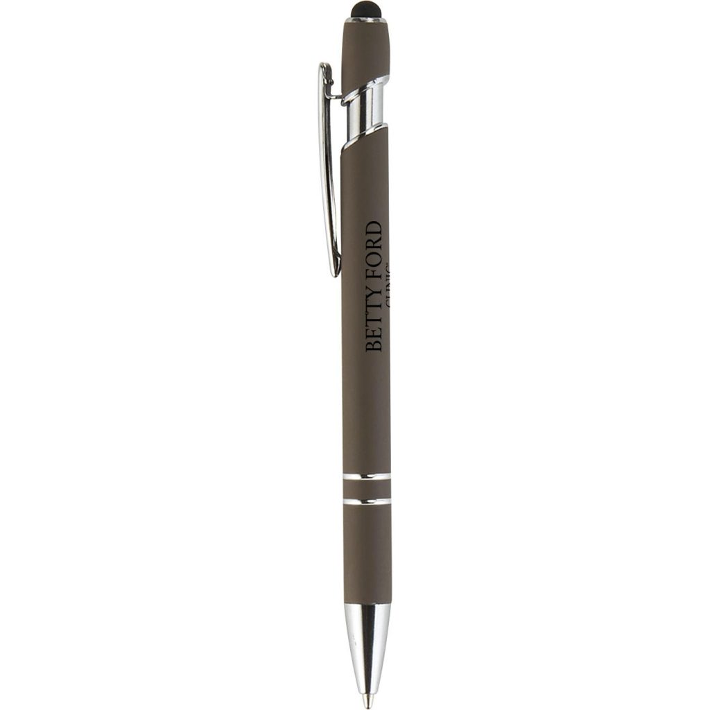 Promotional Granada Velvet-Touch Aluminum Stylus Pens - Promotional Pens Singapore - Gifts VV Available in 5 amazing item colors 客製 - Promotional Pens Singapore - Gifts VV Coffee Granada Velvet-Touch Aluminum Stylus Pen