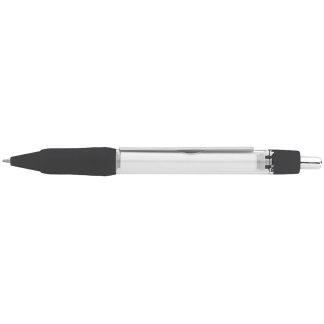 Clear / Black Grip Banner Pen