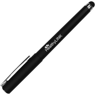 Black Halcyon Gel Pen with Stylus
