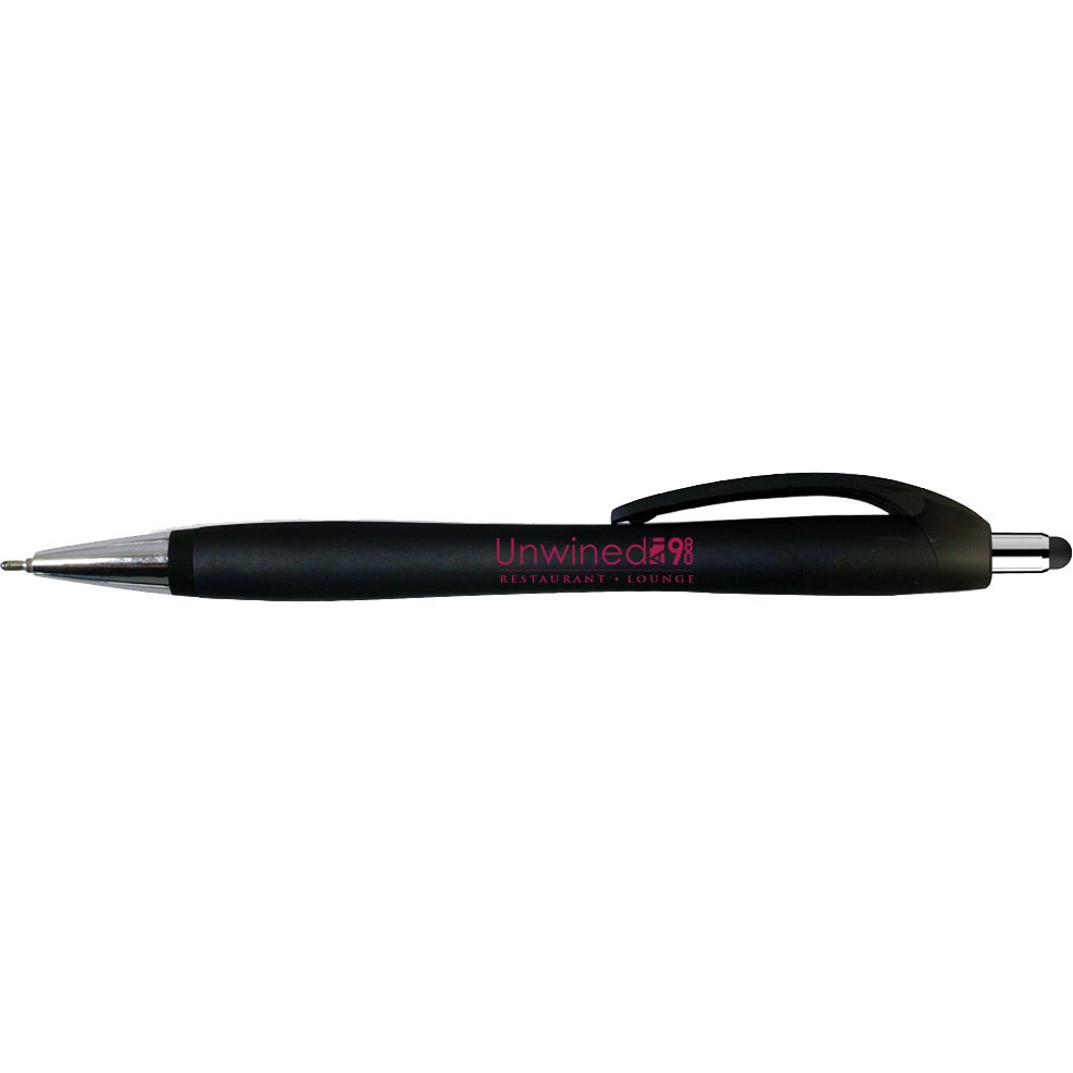 Custom Halcyon Stylus Pens - Promotional Pens Singapore - Gifts VV Free Setup 客製 - Promotional Pens Singapore - Gifts VV Black Halcyon Stylus Pen