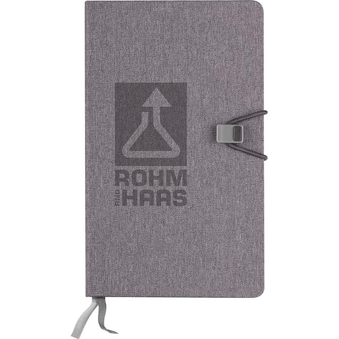 Promotional Half and Half Perfect Bound Notebooks - Promotional Pens Singapore - Gifts VV Available in 3 exciting item colors 客製 - Promotional Pens Singapore - Gifts VV Gray Half and Half Perfect Bound Notebook