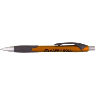 Orange Harmony Super Glide with Black Gripper Pen