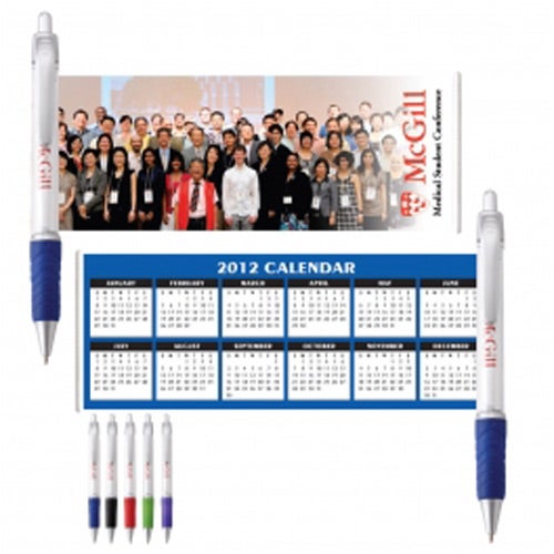 Custom Headliner Sea Banner Pens - Promotional Pens Singapore - Gifts VV Free Setup 客製 - Promotional Pens Singapore - Gifts VV Clear / Blue Headliner Sea Banner Pen