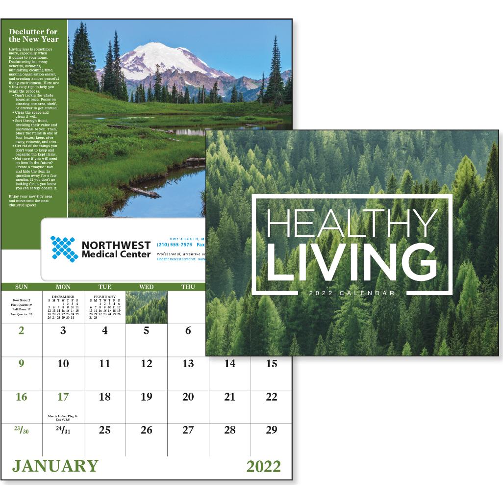 Customized Healthy Living Window Calendars - Promotional Pens Singapore - Gifts VV Free Setup 客製 - Promotional Pens Singapore - Gifts VV See Item Healthy Living Window Calendar