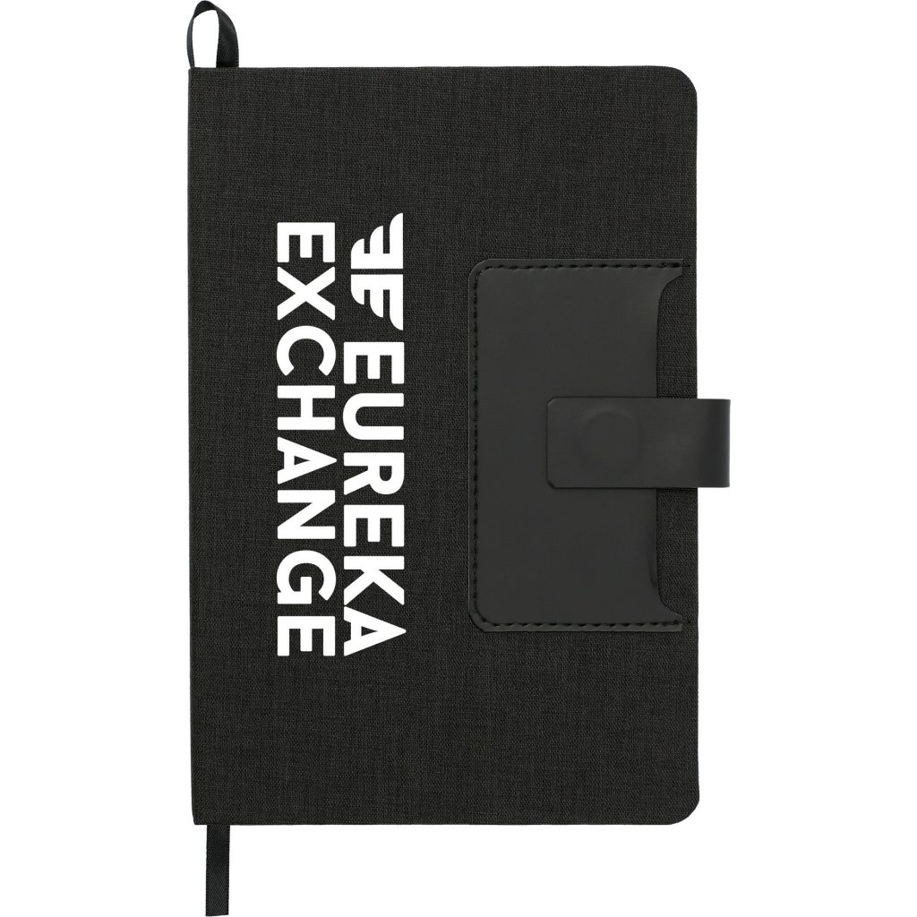 Imprinted Heathered Executive Bound Notebooks - Promotional Pens Singapore - Gifts VV Available in 2 amazing item colors 客製 - Promotional Pens Singapore - Gifts VV Black Heathered Executive Bound Notebook